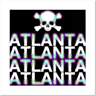 ATLANTA SKULL Posters and Art